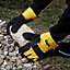Site Leather & rubber Black & yellow Rigger Gloves, X Large