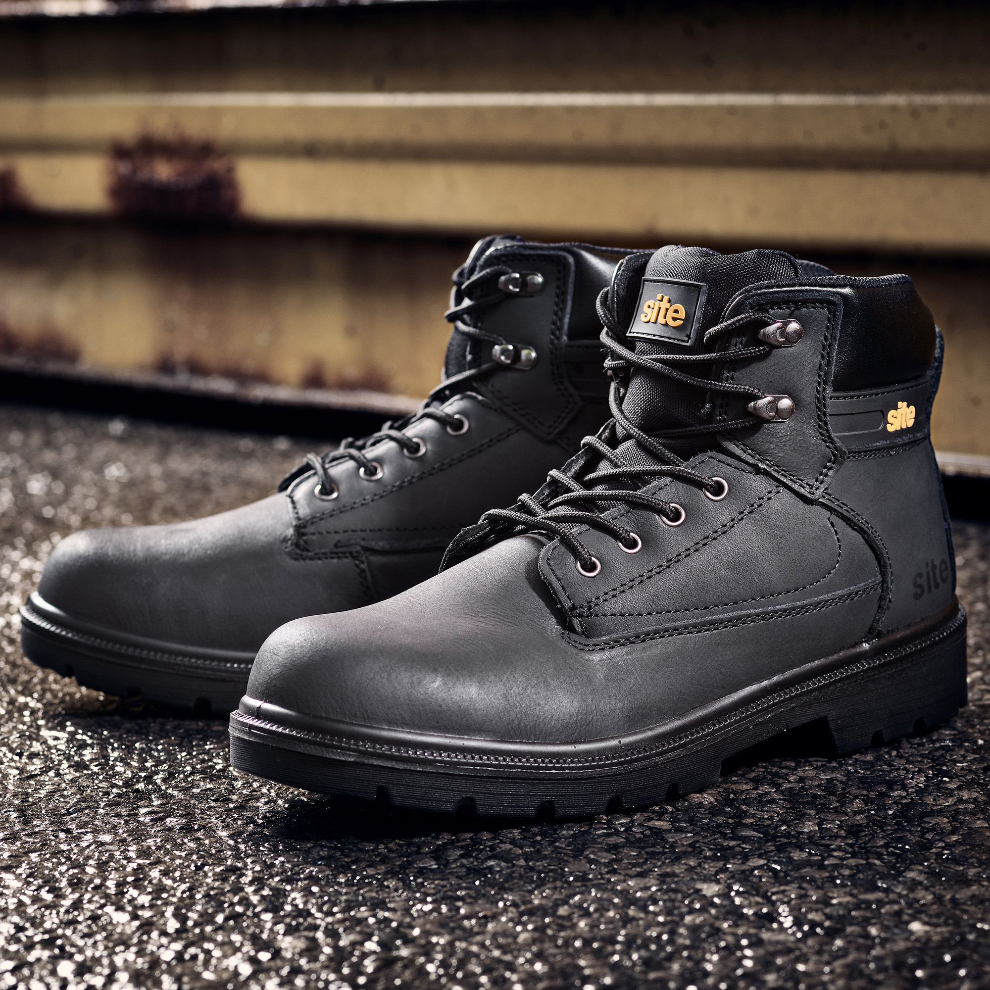 Site Marble Men's Black Safety boots, Size 11