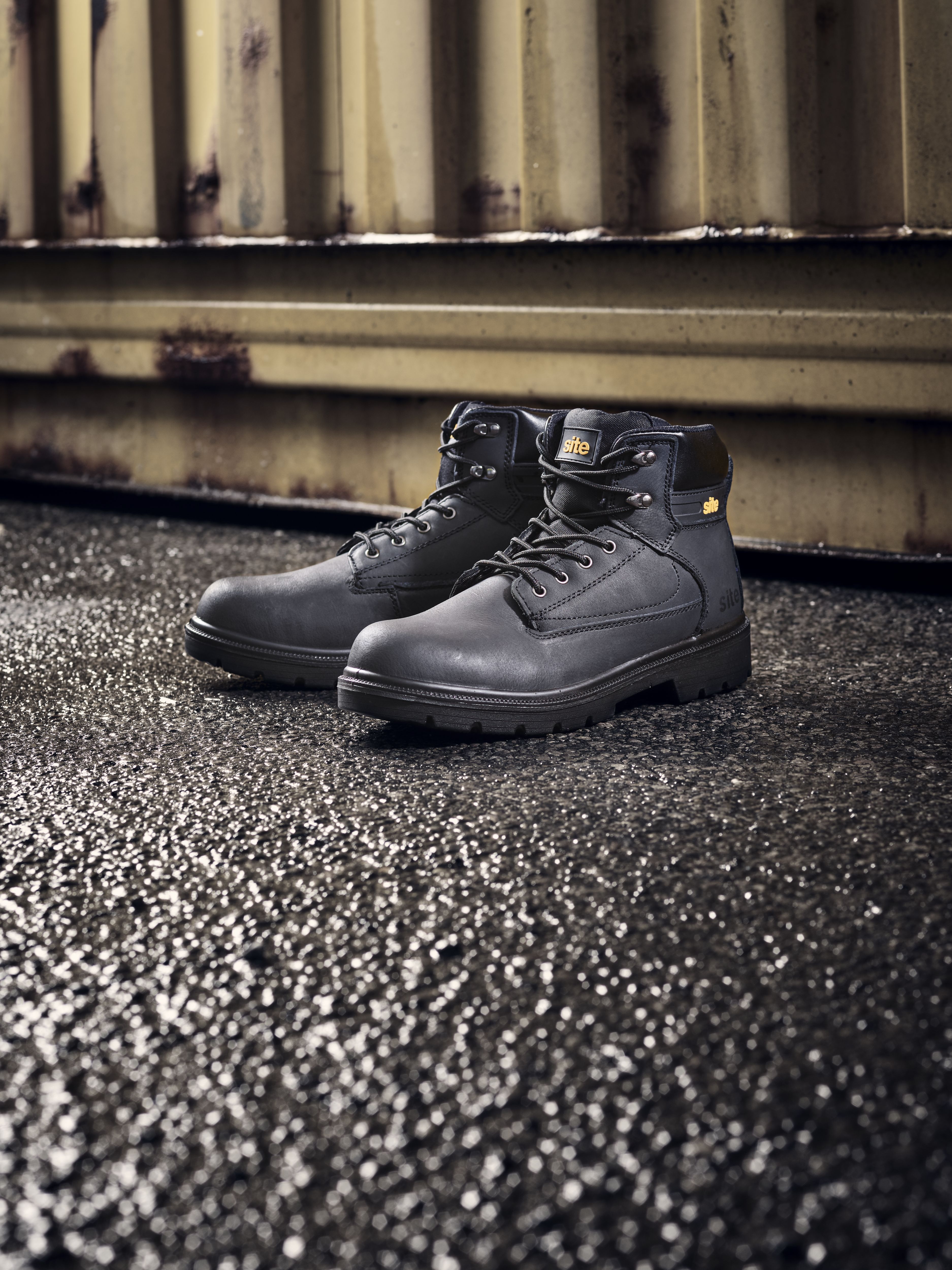 Site Marble Men's Black Safety boots, Size 8