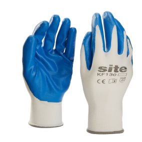 Site Nitrile Blue General handling gloves, X Large