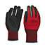 Site Nitrile Red Specialist General handling gloves, X Large