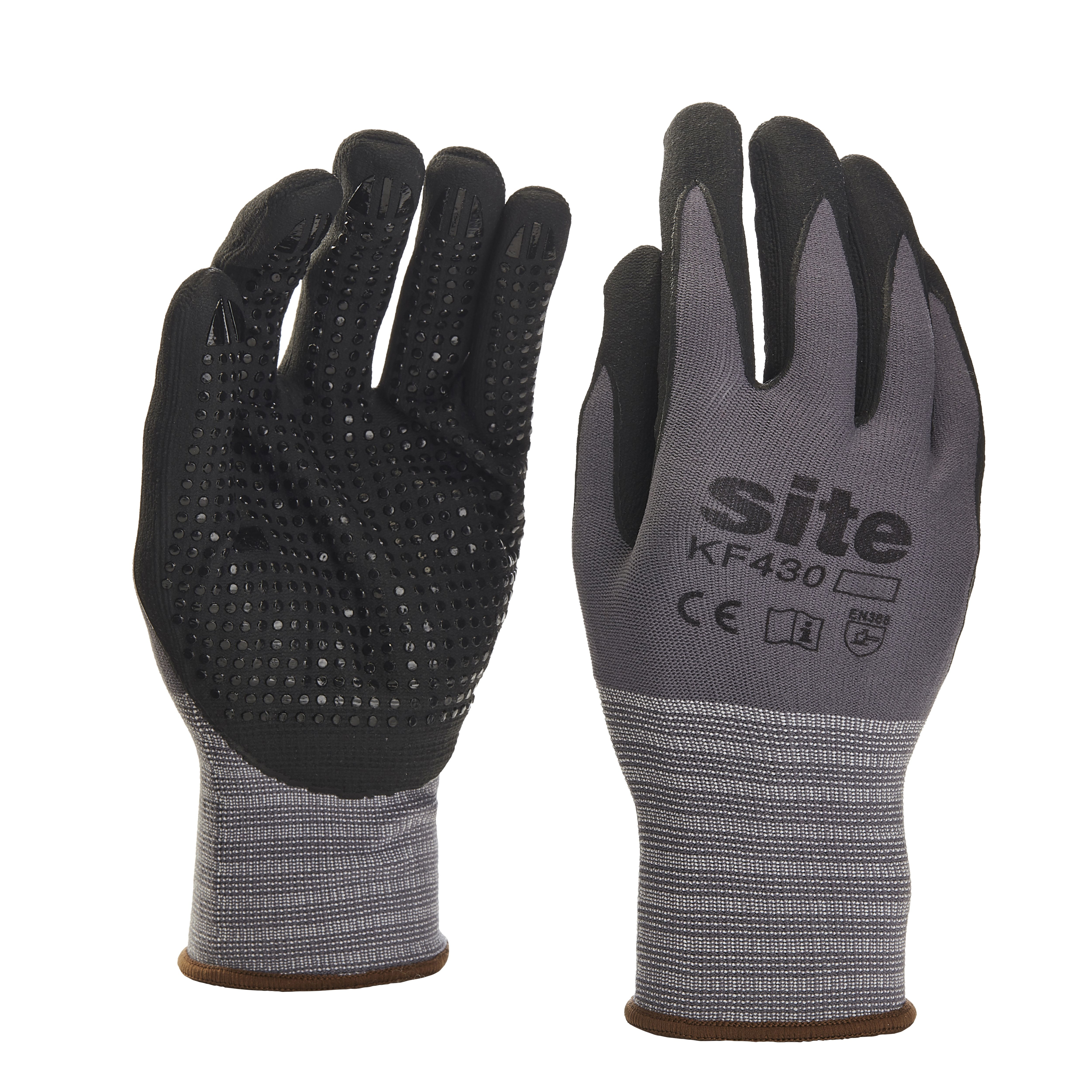 Site Nitrile Secure handling gloves, Large