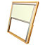 Site Not remote controlled Beige Blackout Roller Roof window blind (W)55cm (L)78cm