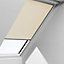 Site Not remote controlled Beige Blackout Roller Roof window blind (W)55cm (L)78cm