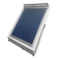Site Not remote controlled Blue Blackout Roller Roof window blind (W)114cm (L)118cm