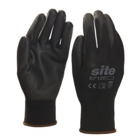 Site Nylon Black General handling gloves, Large