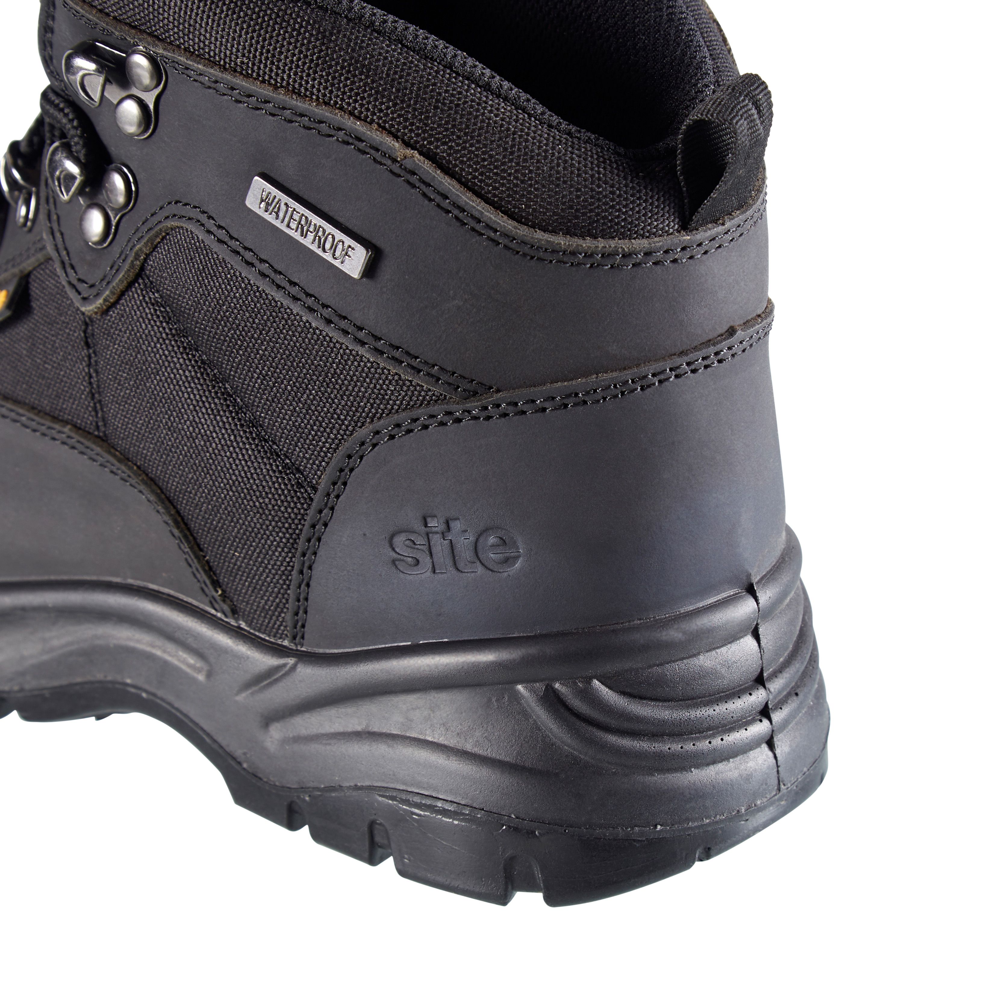 Site Onyx Men's Black Safety boots, Size 10