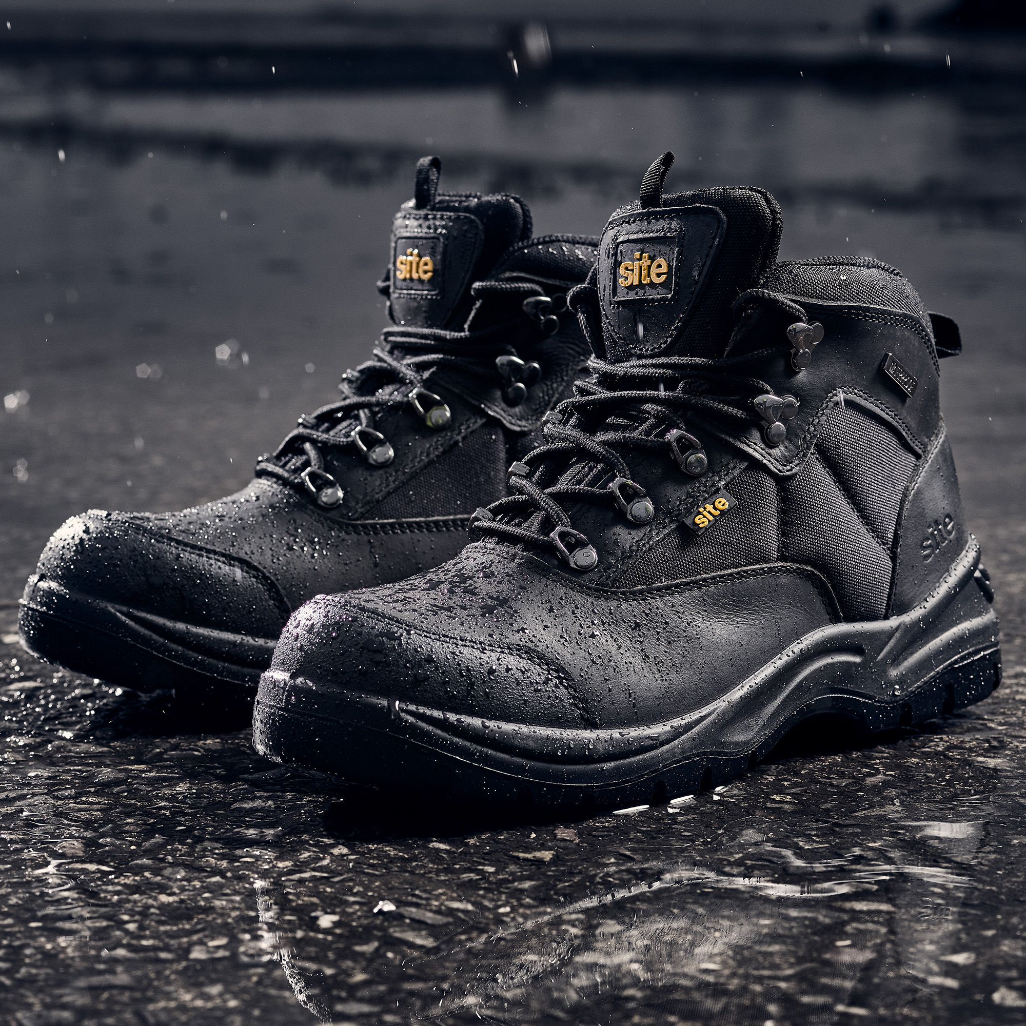 Mens grey work outlet boots