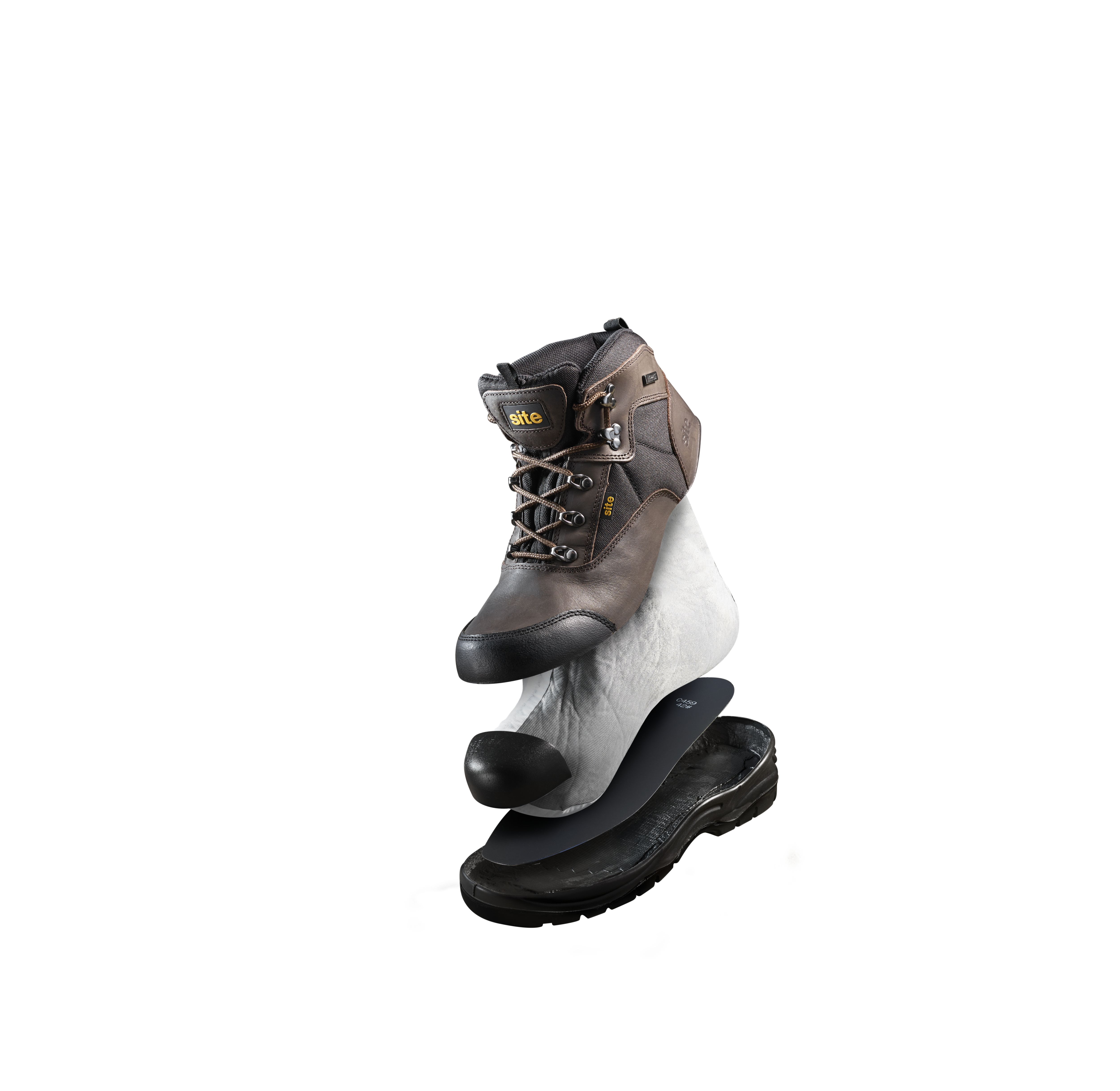 Site Onyx Men's Brown Safety boots, Size 10