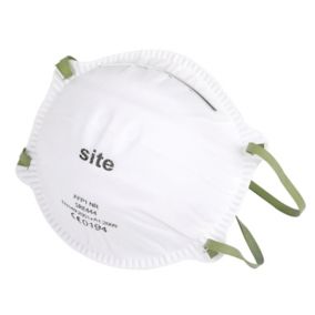 Site P1 Unvalved Disposable dust mask SRE444, Pack of 2