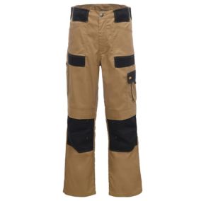 Site Pointer Black & stone Men's Trousers, W34" L32" (L)