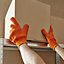 Site Polyester Orange Gripper Gloves, Large