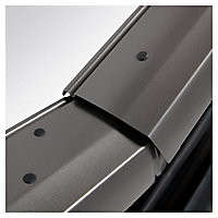 Site Premium Anthracite Aluminium alloy Centre pivot Roof window, (H)980mm (W)780mm