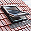 Site Premium Anthracite Aluminium alloy Centre pivot Roof window, (H)980mm (W)780mm