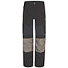 Site Ridgeback Black & grey Men's Multi-pocket trousers, W34" L32"