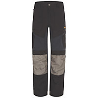Site Ridgeback Black & grey Men's Multi-pocket trousers, W40" L32"