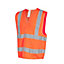Site Rushton Orange Hi-vis waistcoat, Large/X Large