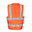Site Rushton Orange Hi-vis waistcoat, Small/Medium