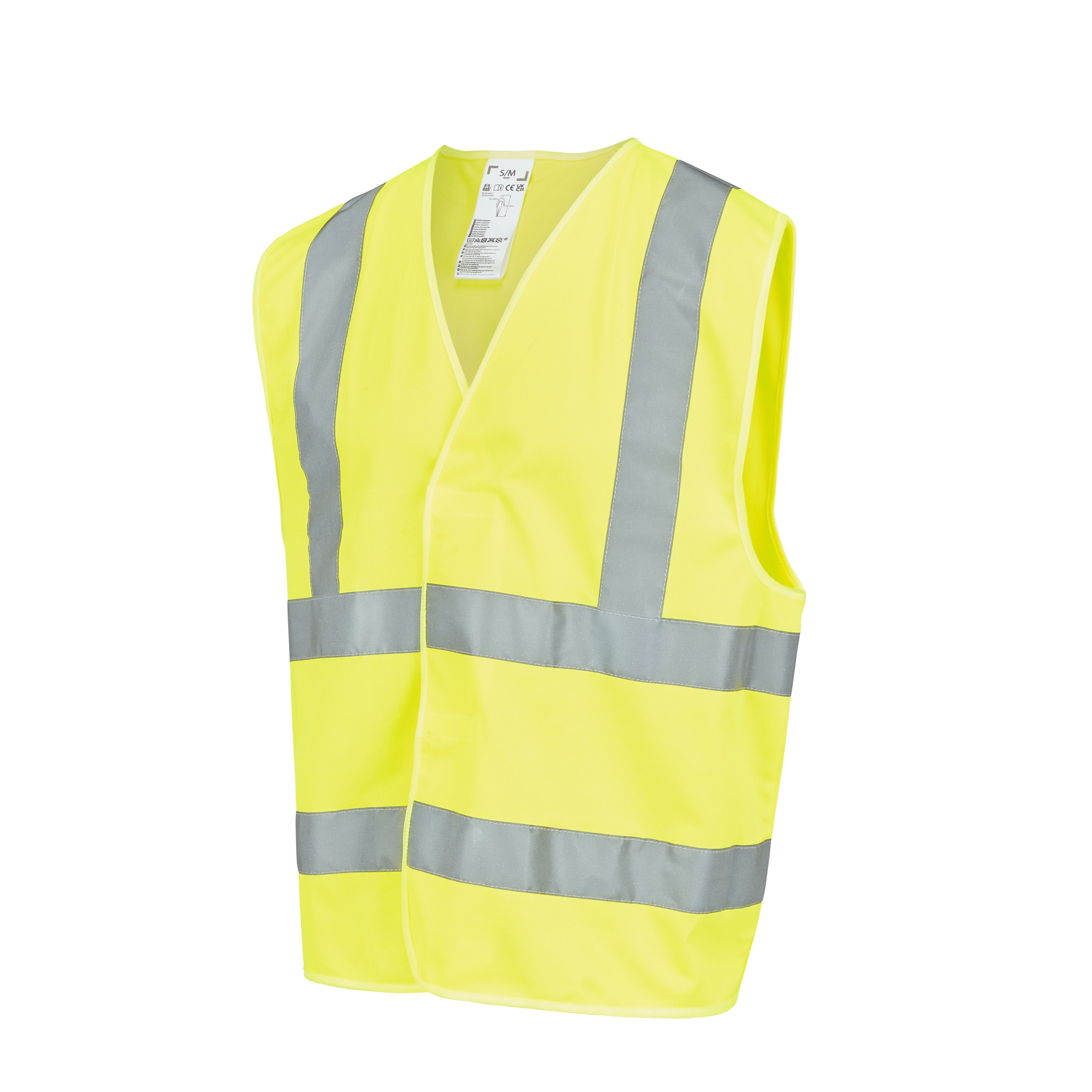 Site Rushton Yellow Hi-vis waistcoat, Small/Medium