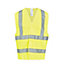 Site Rushton Yellow Hi-vis waistcoat, Small/Medium