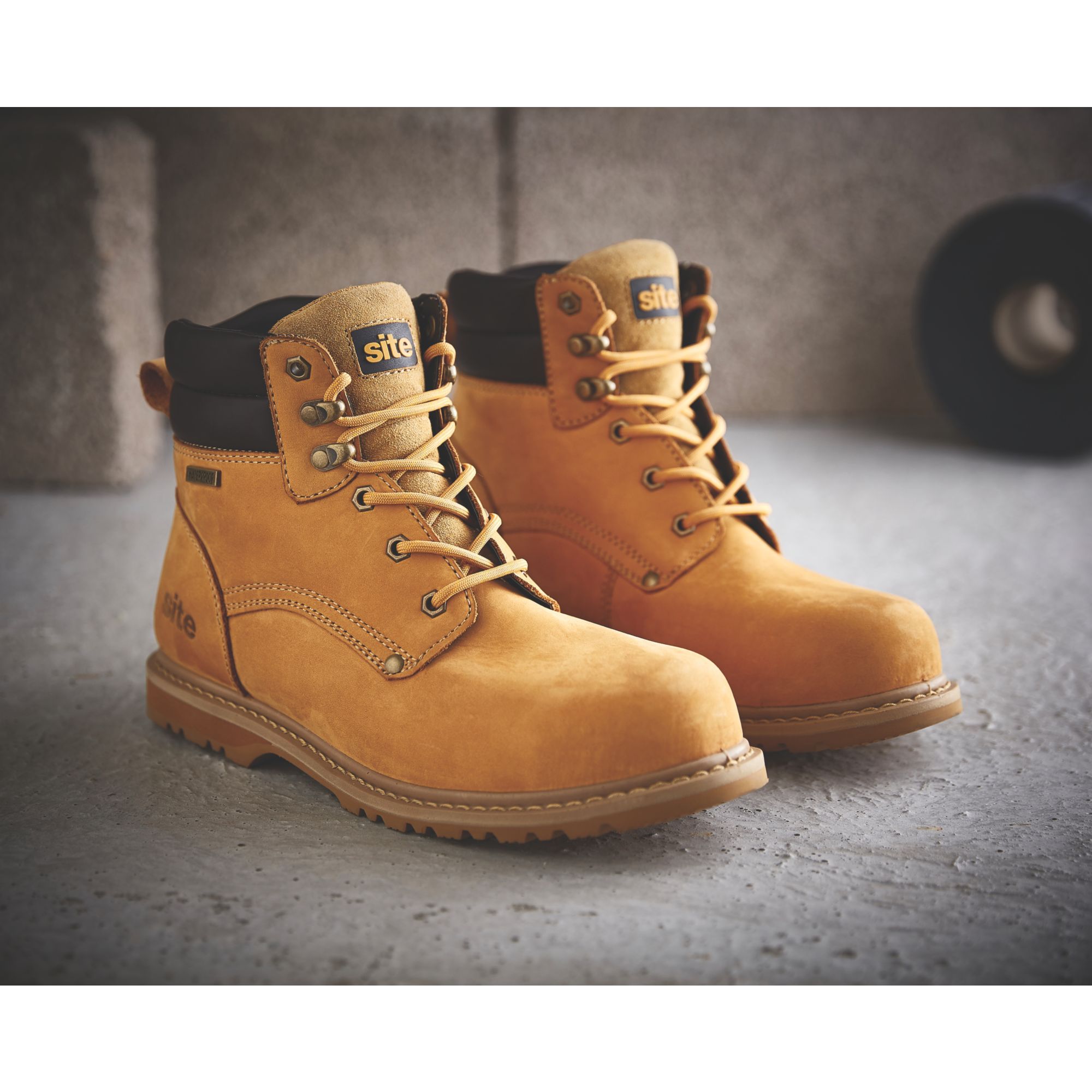 Site Savannah Men's Tan Safety boots, Size 12