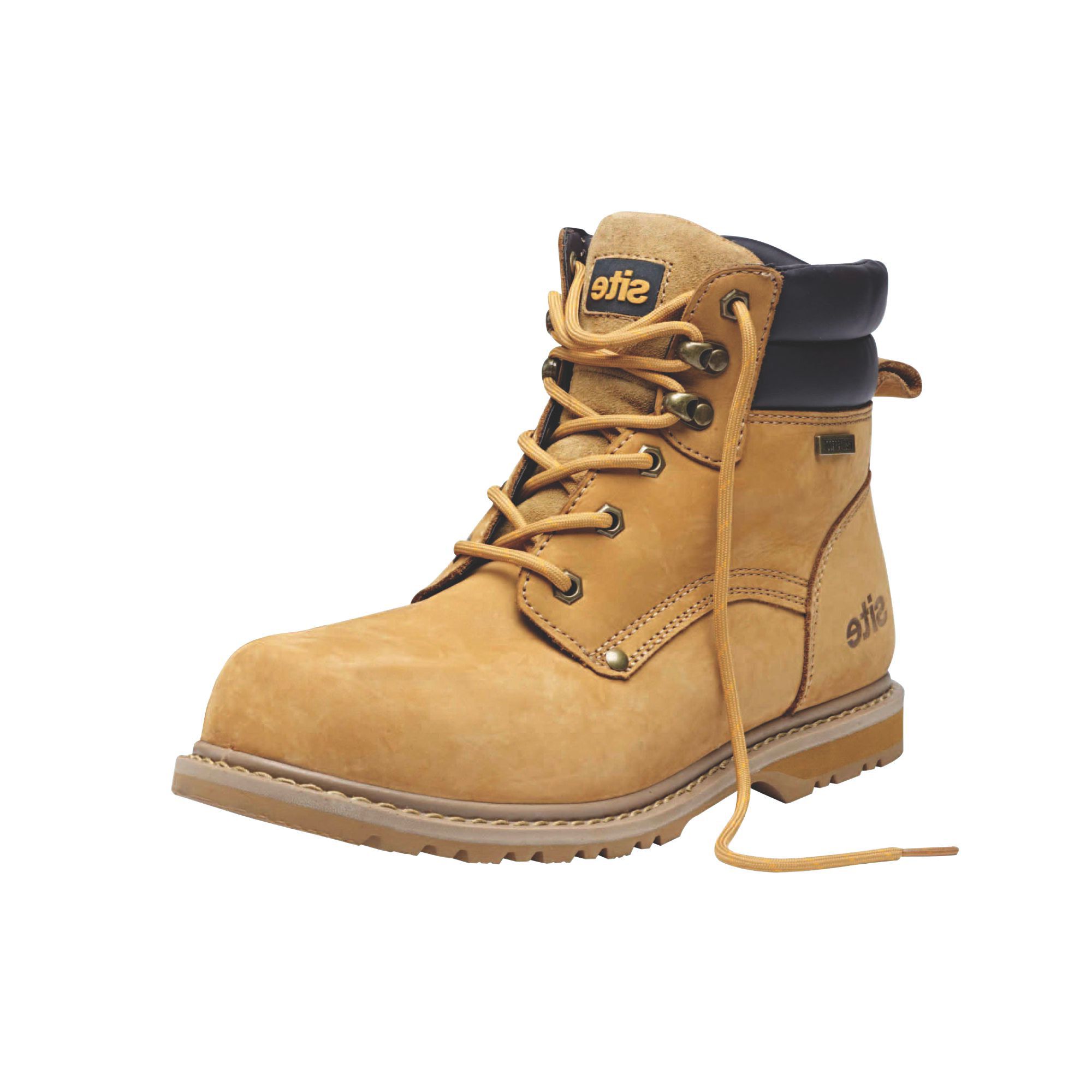 Tan composite hot sale toe boots