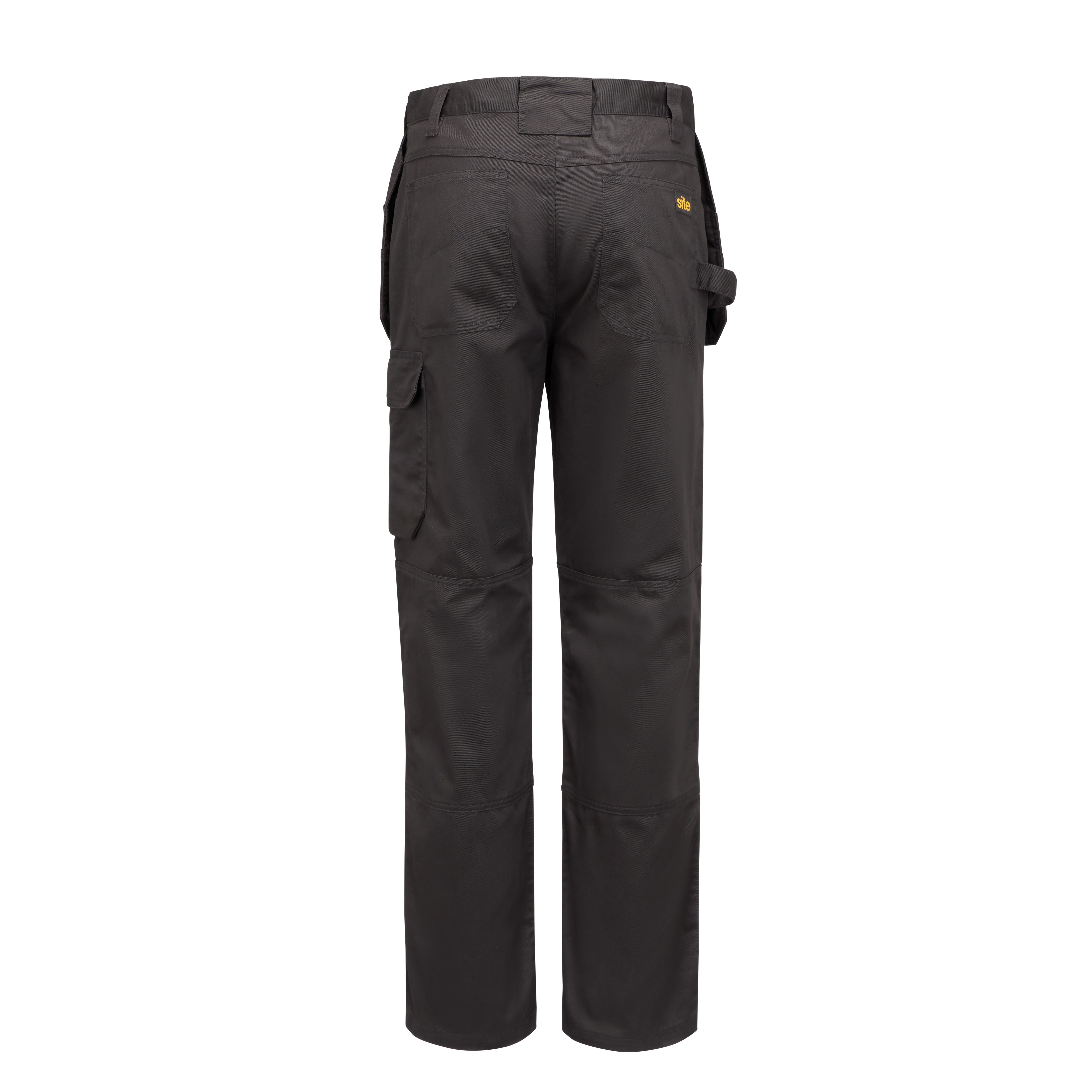 Arco Responsible Men's Black Cargo Trousers with Kneepad Pockets