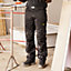 Site Sember Black Men's Multi-pocket trousers, W32" L32"