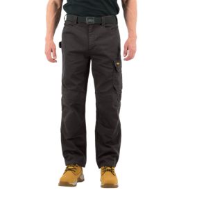 Site Sember Black Men's Multi-pocket trousers, W32" L32"