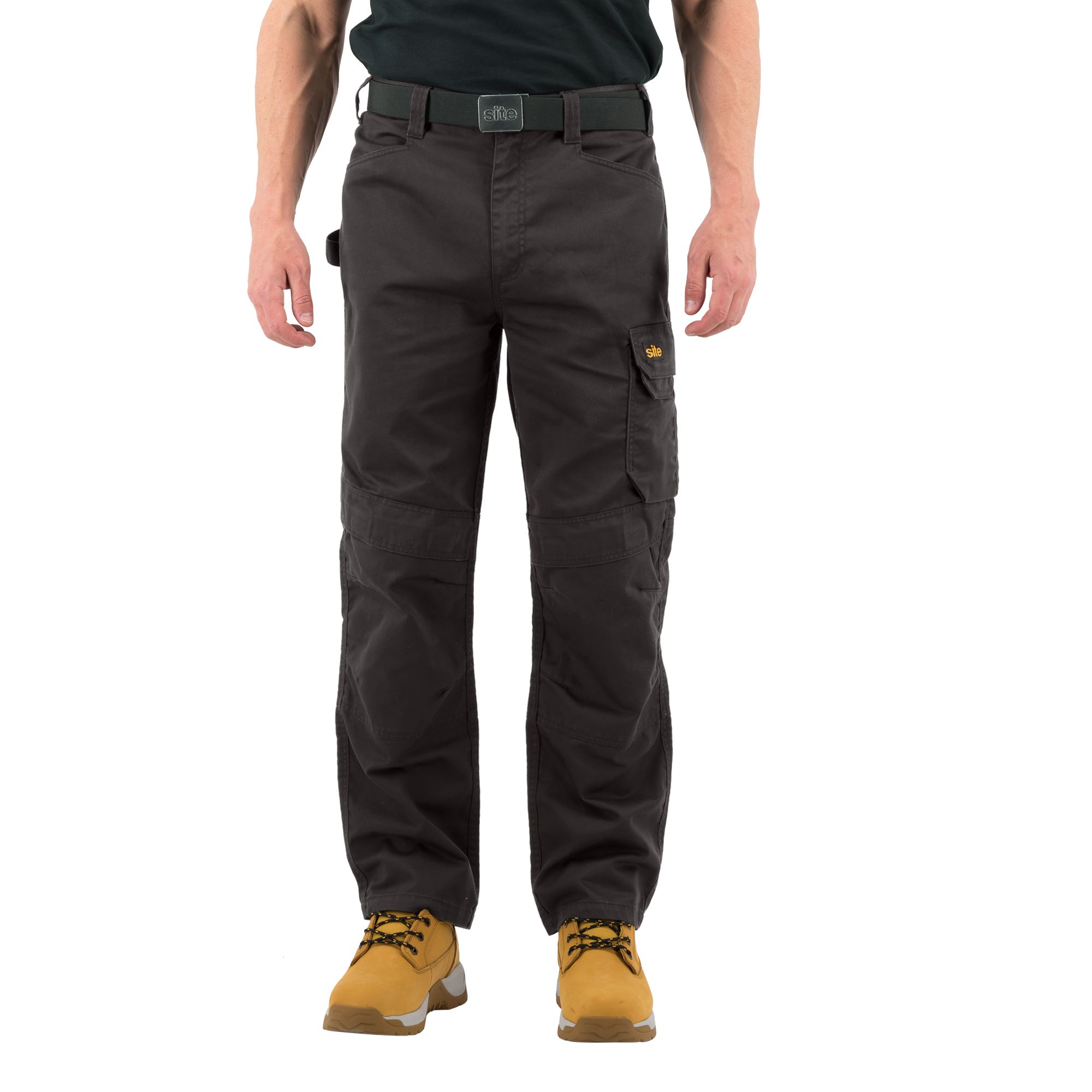 Site Sember Black Men's Multi-pocket trousers, W34" L32" (L/XL)