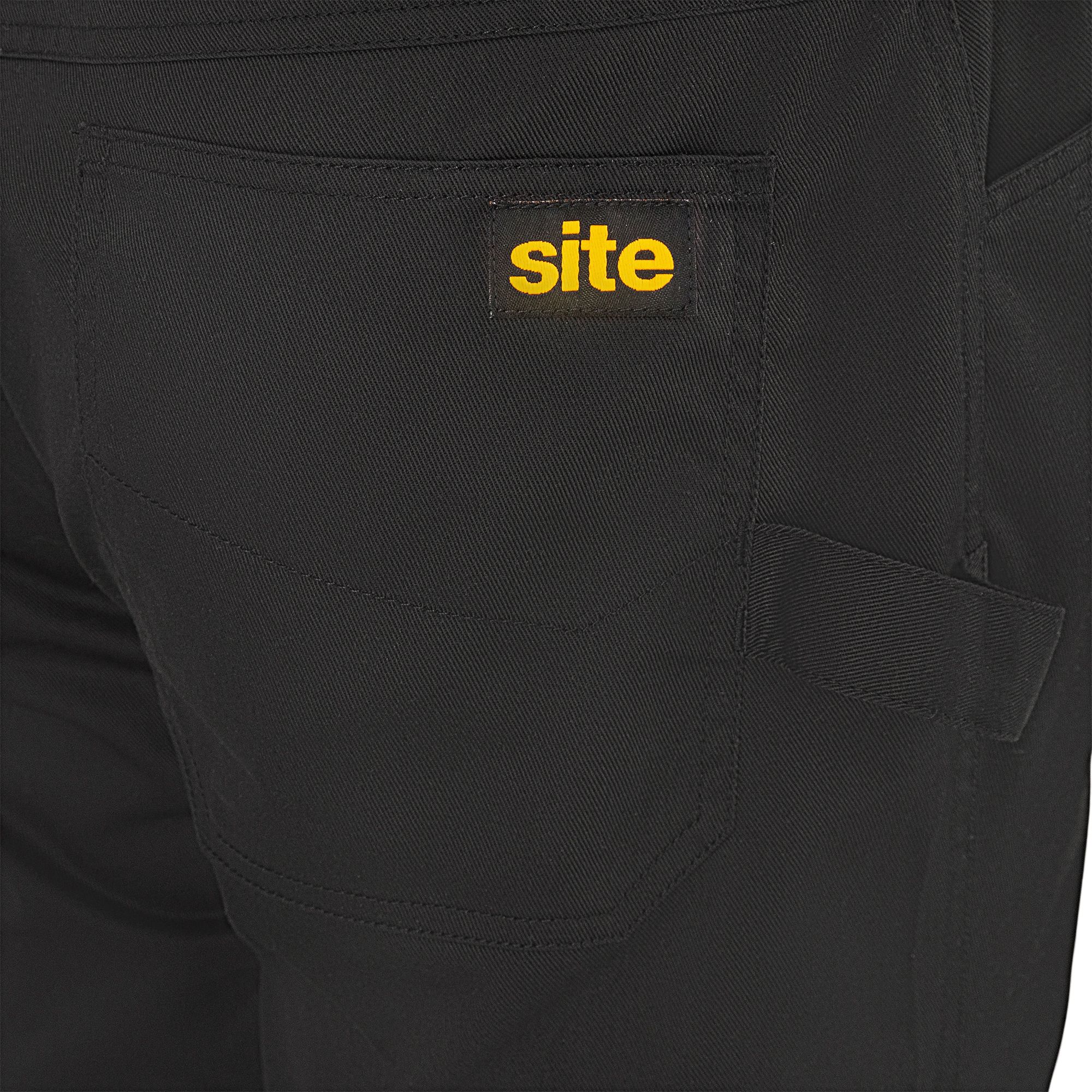 Site Sember Black Men's Multi-pocket trousers, W36" L32" (XL)