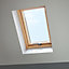 Site Standard Anthracite Aluminium alloy Centre pivot Roof window, (H)780mm (W)540mm
