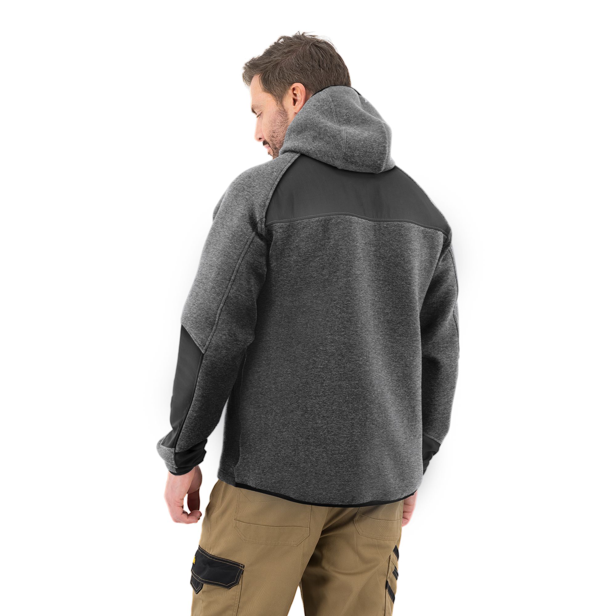 Site Suter Grey & black Men's Hooded sweatshirt Medium