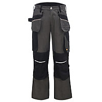 Site Tanuki Black & grey Trousers, W32" L32"