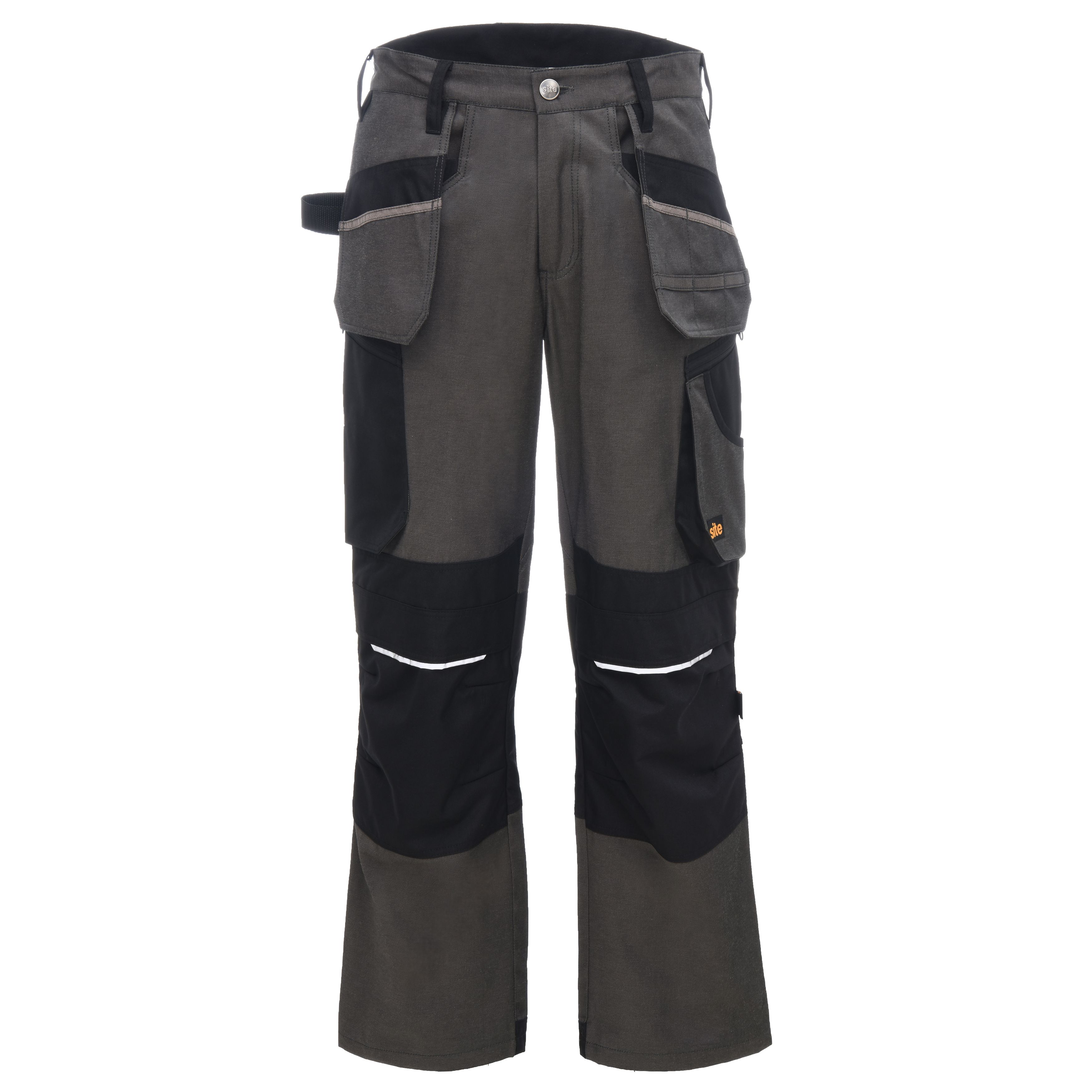 Site Tanuki Black & grey Trousers, W32" L32"