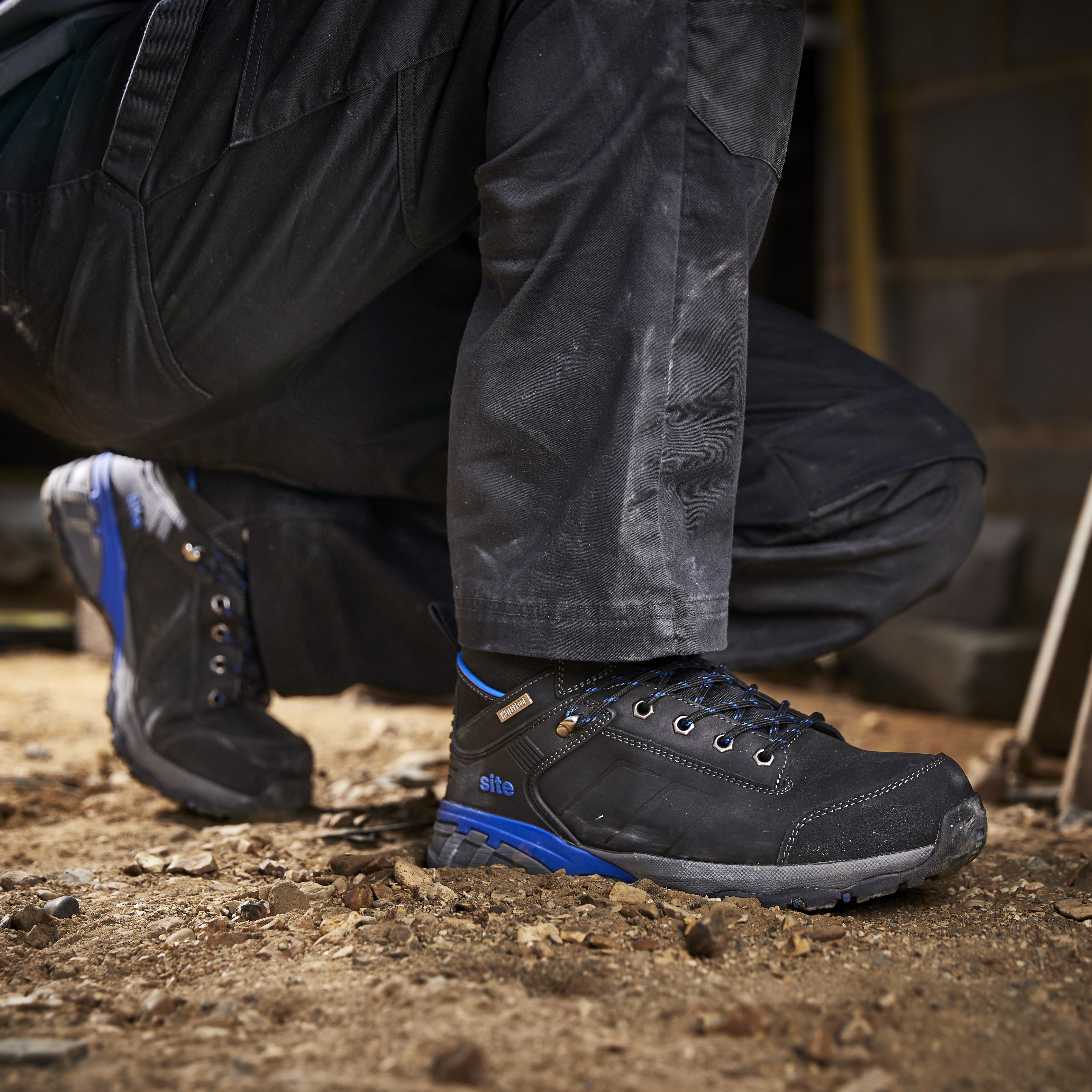 Site Thorite Unisex Black & blue Safety boots - 10