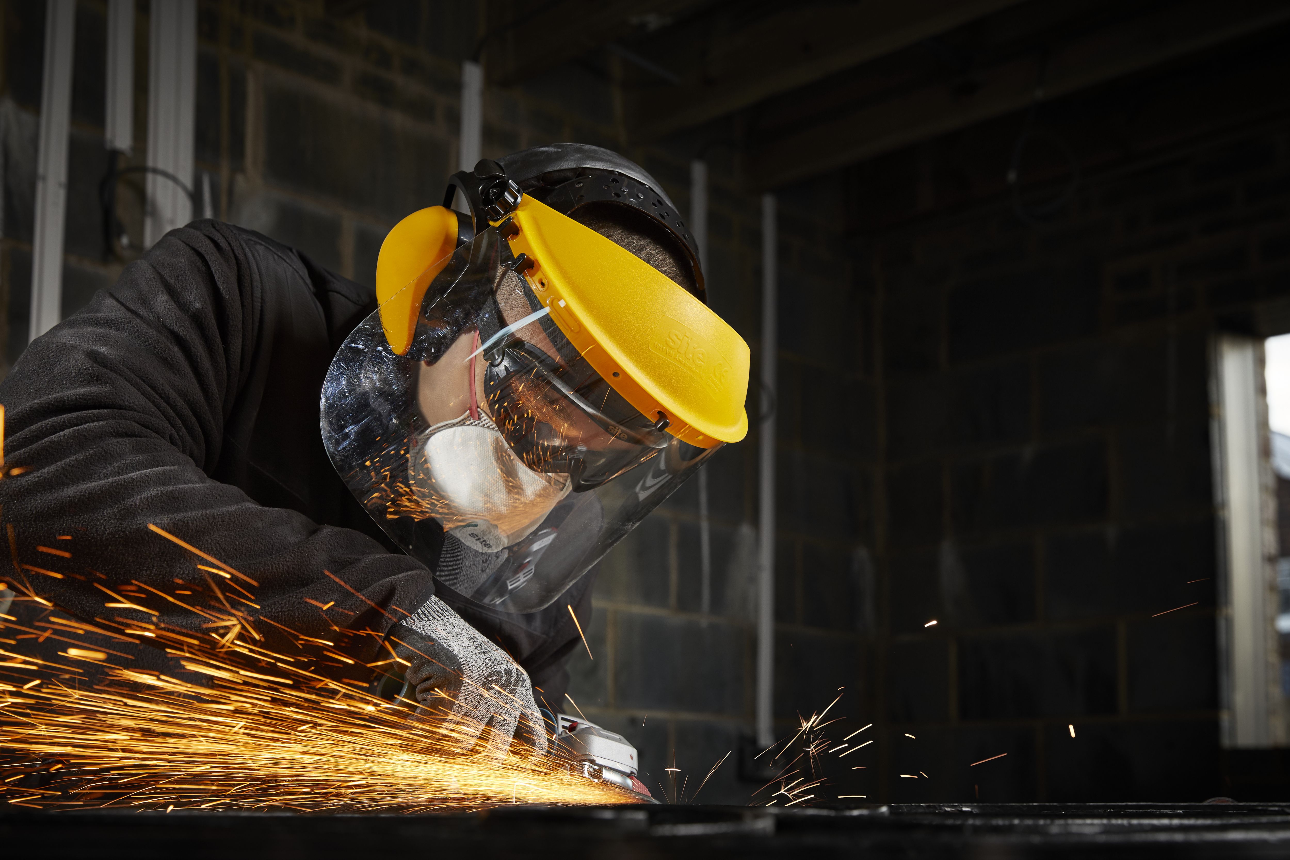 Site Yellow Polycarbonate (PC) & polypropylene (PP) Face shield & guard