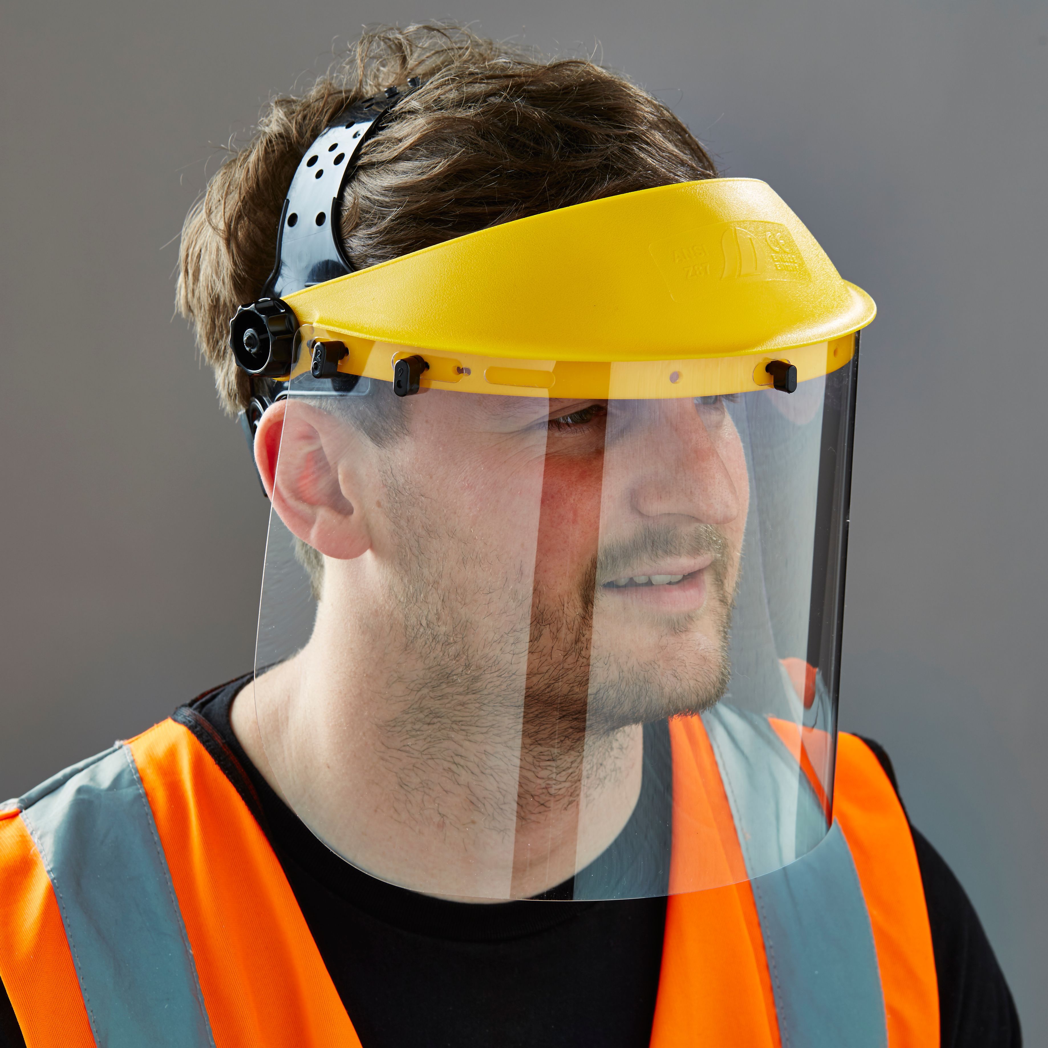 Site Yellow Polycarbonate (PC) & polypropylene (PP) Face shield & guard