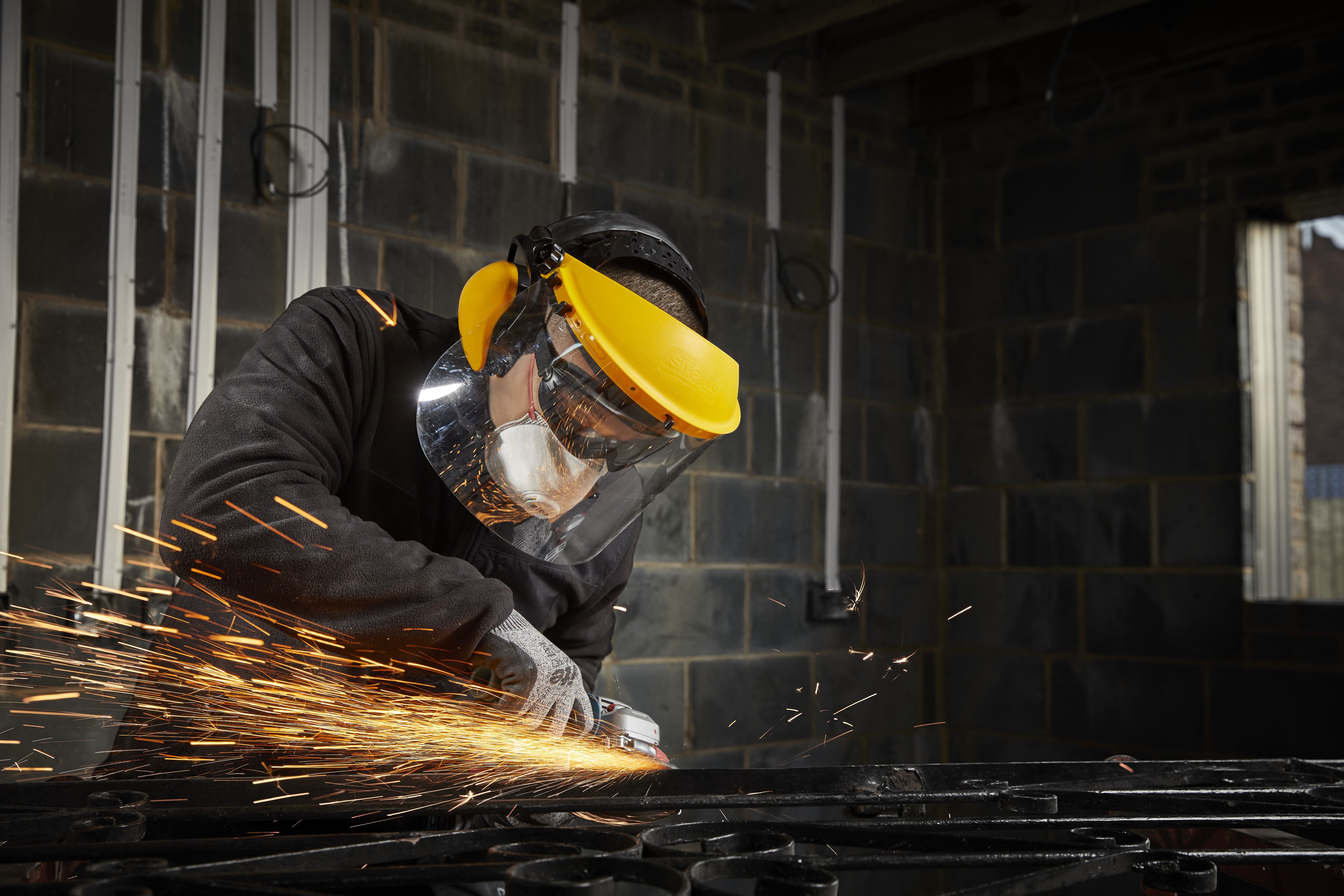Site Yellow Polycarbonate (PC) & polypropylene (PP) Face shield & guard