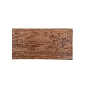 Skanor Brown Satin Oak Solid wood Flooring Sample, (W)150mm