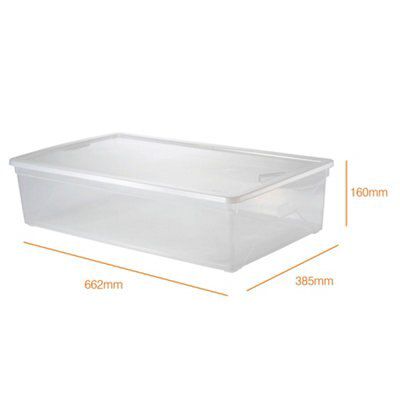 SKIP16 UNDER BED BOX 35LTR CLEAR
