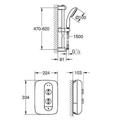 SKIP18PP NTEMPESTA 100 ELECTRIC SHOWER 8