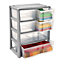 SKIP19A 6 DRAWER WIDE PLASTIC TOWER