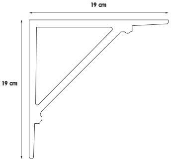 SKIP19A -FORM IRON EFFECT TWIST BRACKETS