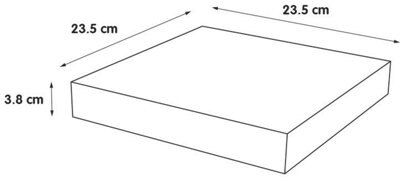 SKIP19A -FORM RED FLOATING SHELF 237X237