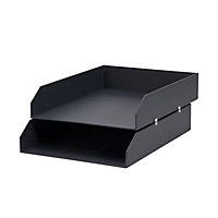 SKIP19A -OFFICE TRAY 2 PACK BLACK