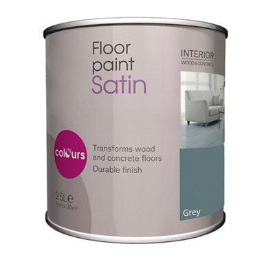 SKIP19B COLOURS FLOOR PAINT GREY 2.5L | DIY At B&Q