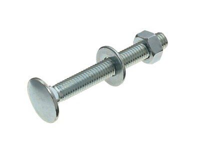SKIP19B CUP SQ BOLT ZINC PLATED 10PC M8X