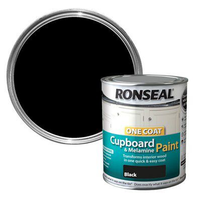 SKIP19B RON CUPBOARD 1 COAT H GLS BLACK DIY at B Q