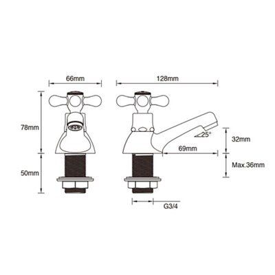 SKIP19C AZURE BATH TAPS CHROME V2